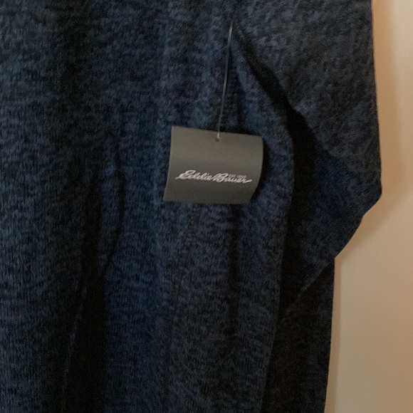 Brand new w/ tags Eddie Bauer mens fleece/ knit 1/4 zip collared shirt - Picture 3 of 3